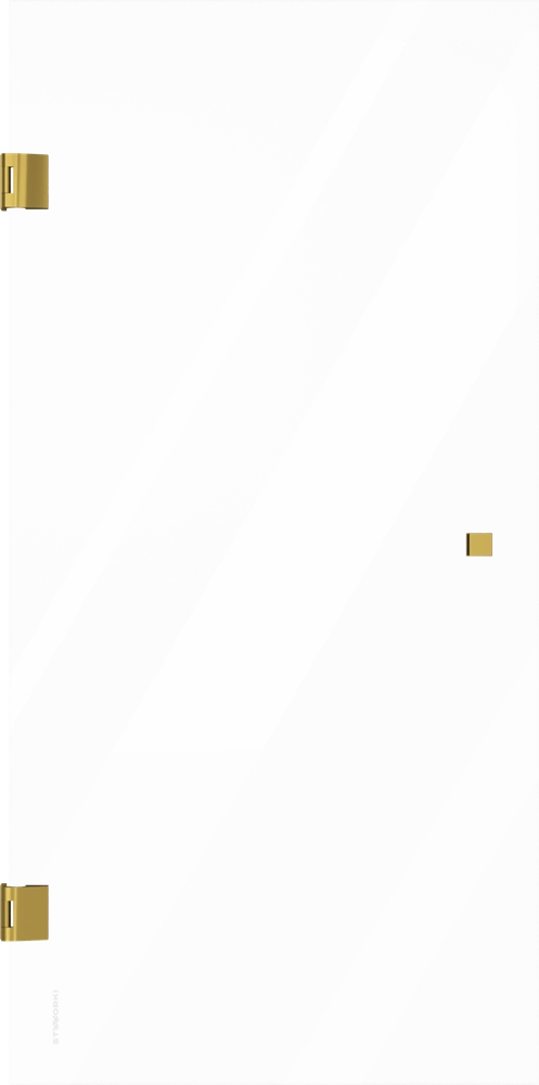 Шторка на ванну STWORKI Ольборг распашная, 70х140, профиль золото, прозрачное стекло 583128 Шторка на ванну STWORKI Ольборг распашная, 70х140, профиль золото, прозрачное стекло 583128