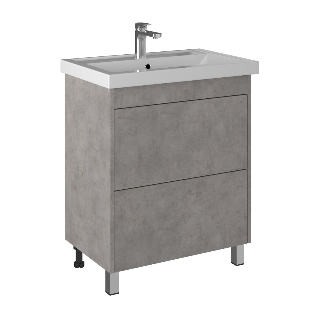 Тумба под раковину BRIZ Риччи т8-70 под раковину Фостер 360 03-08070-06 00 БТН светло - серый Тумба под раковину BRIZ Риччи т8-70 под раковину Фостер 360 03-08070-06 00 БТН светло - серый