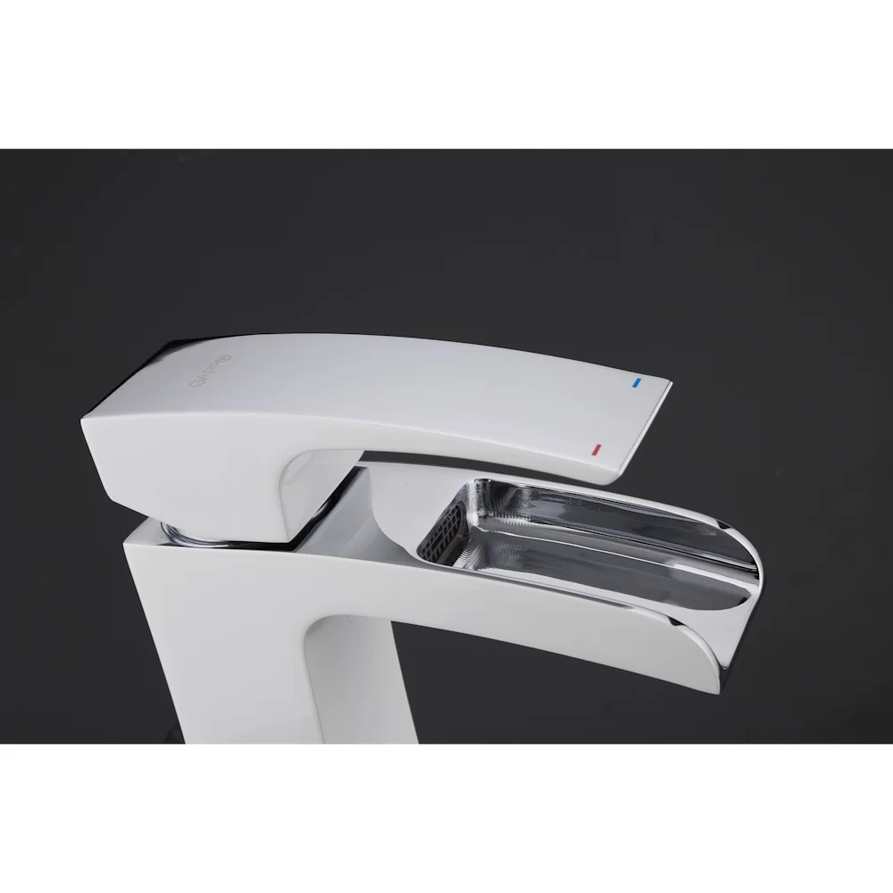 Смеситель для раковины Gappo G1007-30 белый/хром — Изображение 7