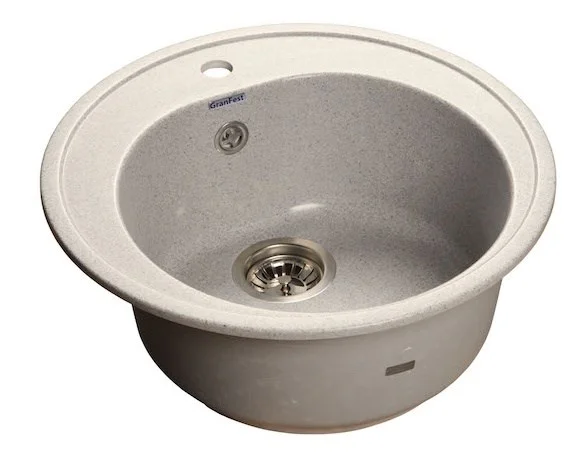 Кухонная мойка GranFest Rondo R-510 сер серый Кухонная мойка GranFest Rondo R-510 сер серый