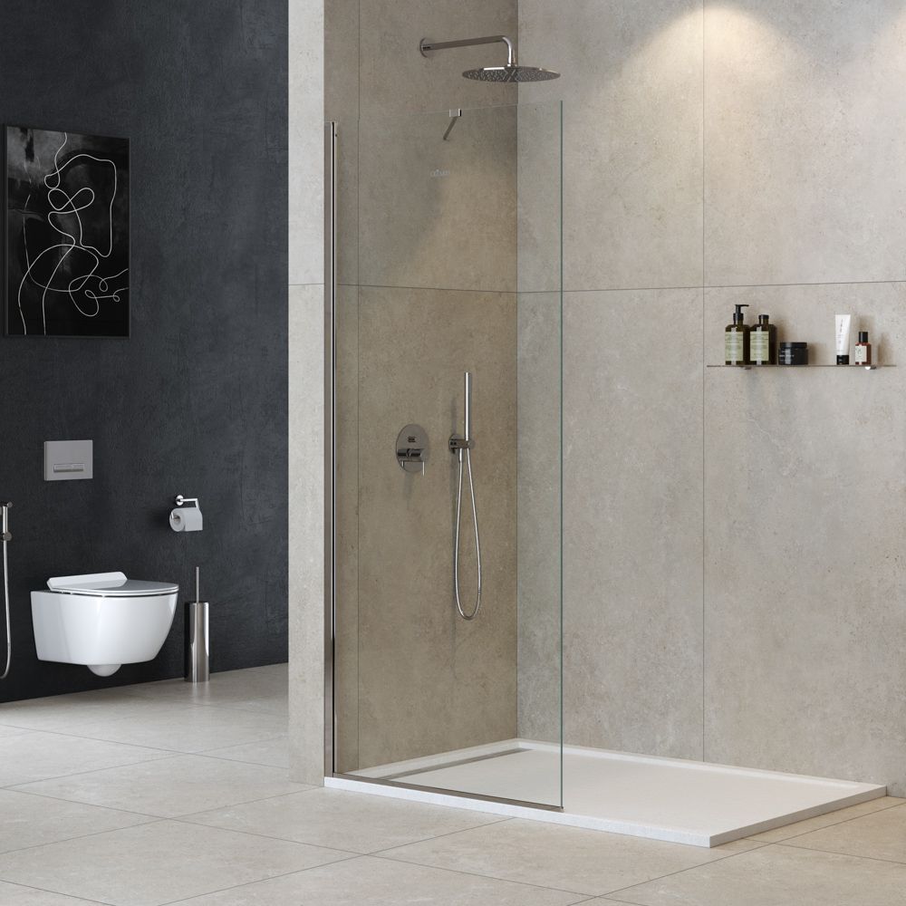 Душевая перегородка CEZARES LIBERTA-L-1-TB-110-C-Cr 110см стекло прозрачное, профиль хром Душевая перегородка CEZARES LIBERTA-L-1-TB-110-C-Cr 110см стекло прозрачное, профиль хром