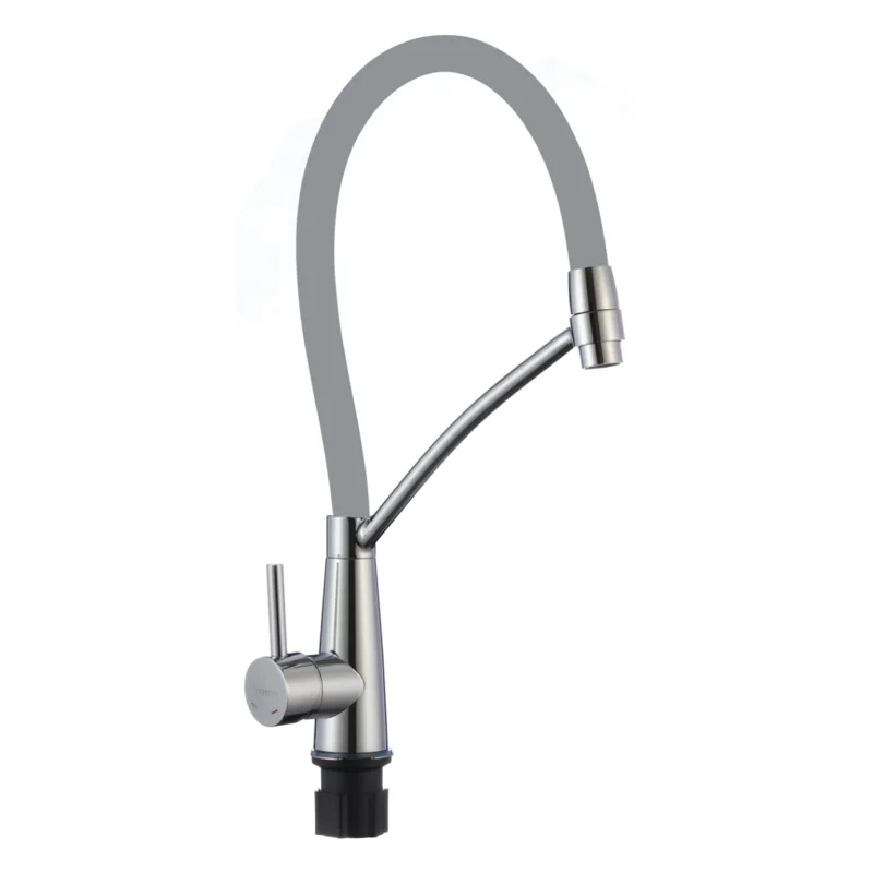 Смеситель для кухни Fmark FS8255A-04 с гибким изливом, хром — Изображение 1