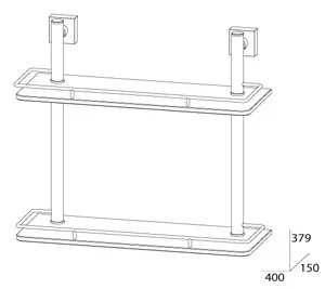 Полка FBS Esperado ESP 063 длина 40 см Полка FBS Esperado ESP 063 длина 40 см