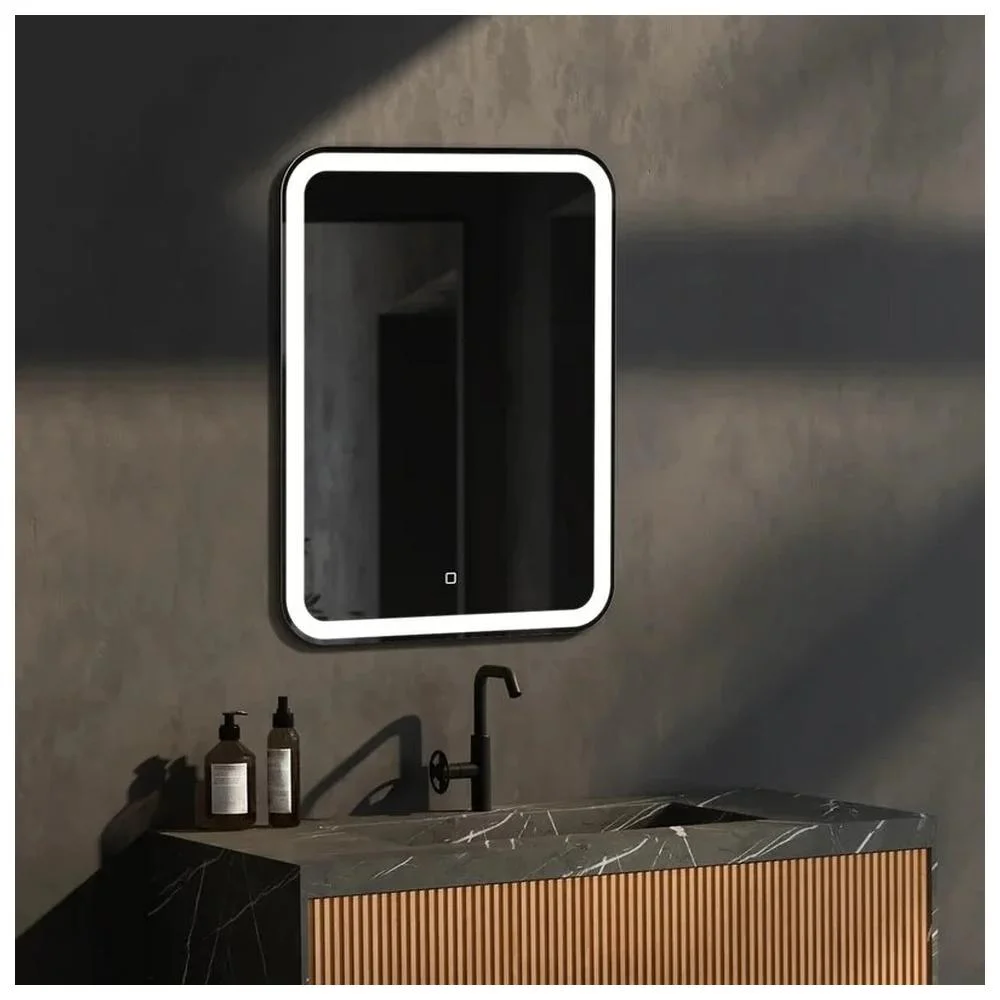 Зеркало Silver Mirrors Malta-Lite 600х800 LED-00002903 подсветка сенсорный выключатель — Изображение 4