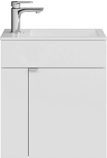 Тумба под раковину Kerama Marazzi LAT.50.1\WHT подвесная Lato 50 с дверцей, белый глянцевый — Изображение 3