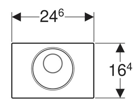 Клавиша смыва GEBERIT Sigma 10 115.891.SN.5 бесконтактная Клавиша смыва GEBERIT Sigma 10 115.891.SN.5 бесконтактная