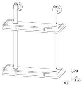 Полка FBS Vizovice VIZ 062 с ограничителем длина 30 см Полка FBS Vizovice VIZ 062 с ограничителем длина 30 см