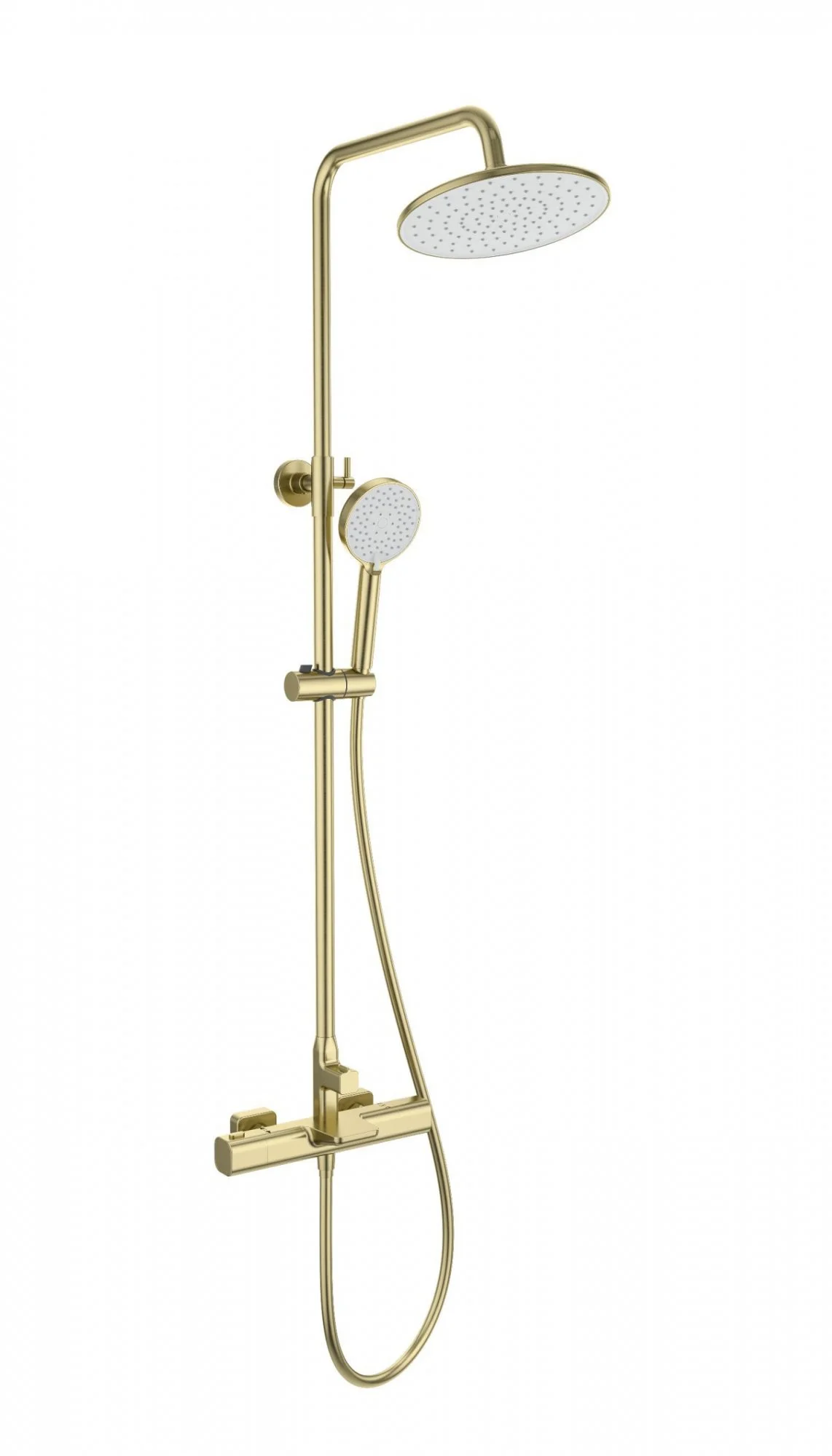 Душевая система Wonzon & Woghand с термостатом, брашированное золото (WW-C3017-A-BG) Душевая система Wonzon & Woghand с термостатом, брашированное золото (WW-C3017-A-BG)