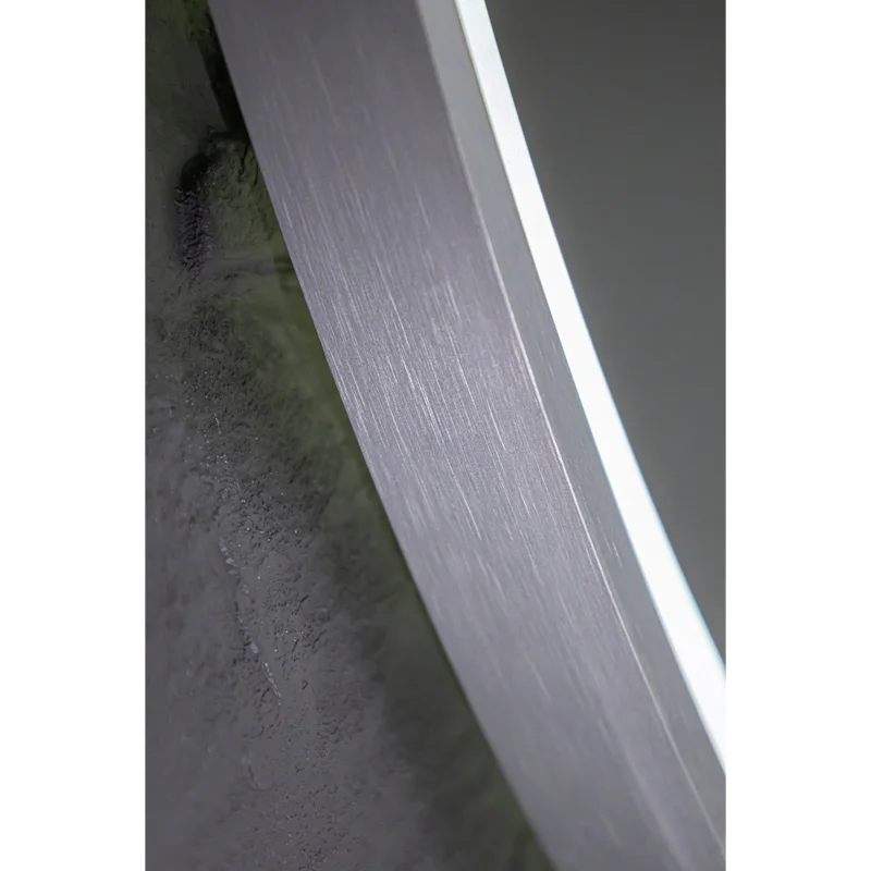 Зеркало Silver Mirrors Deluna LED-00003165 D800 алюминиевый профиль серебро подогрев сенсорный выключатель — Изображение 15