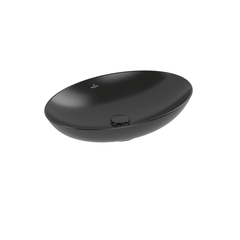 Раковина Villeroy & Boch Loop&Friends 62 x 42 см Ebony CeramicPlus 4A4801S5 накладная Раковина Villeroy & Boch Loop&Friends 62 x 42 см Ebony CeramicPlus 4A4801S5 накладная