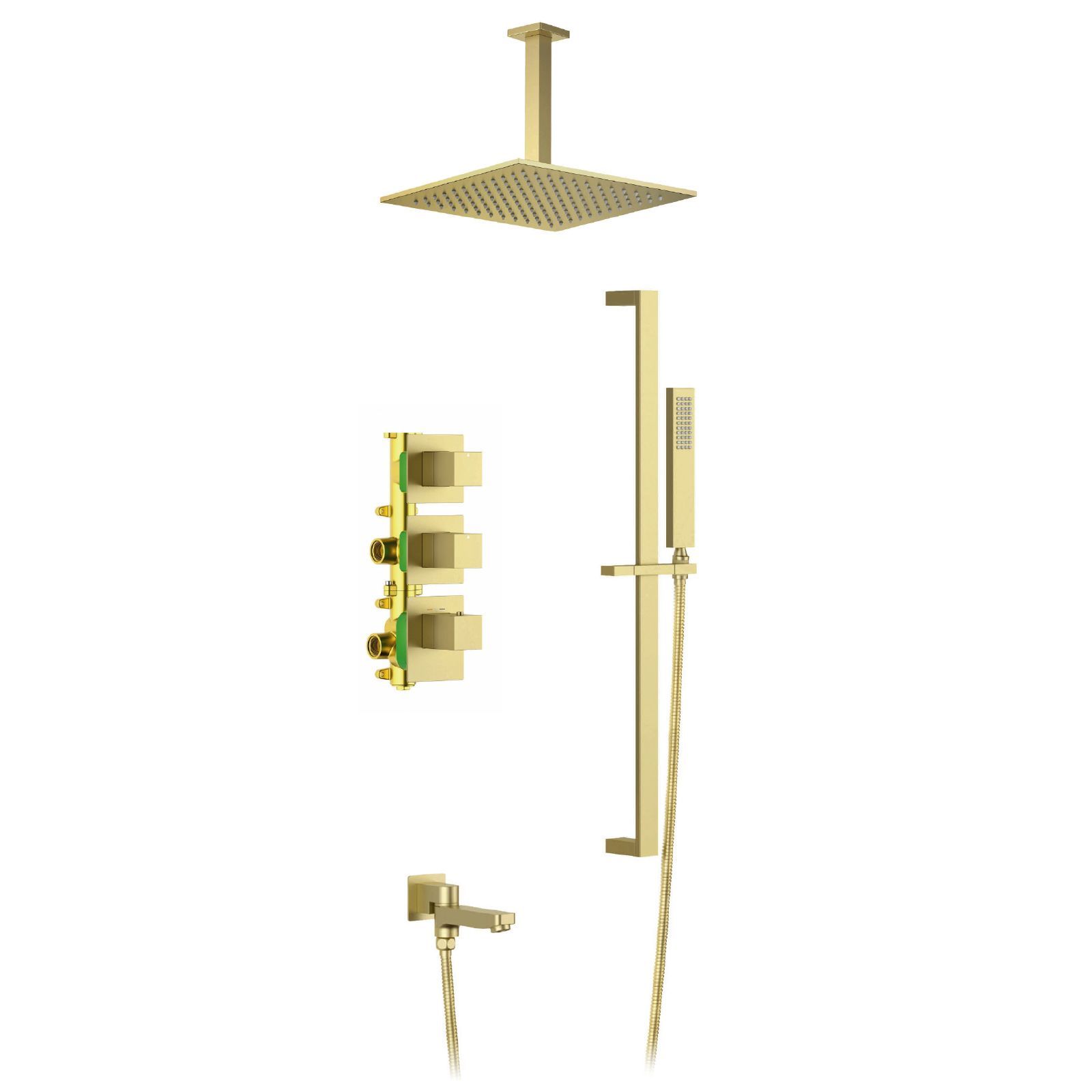 Душевая система Timo Selene SX-2239/17SM встраиваемая с термостатом золото матовое Душевая система Timo Selene SX-2239/17SM встраиваемая с термостатом золото матовое