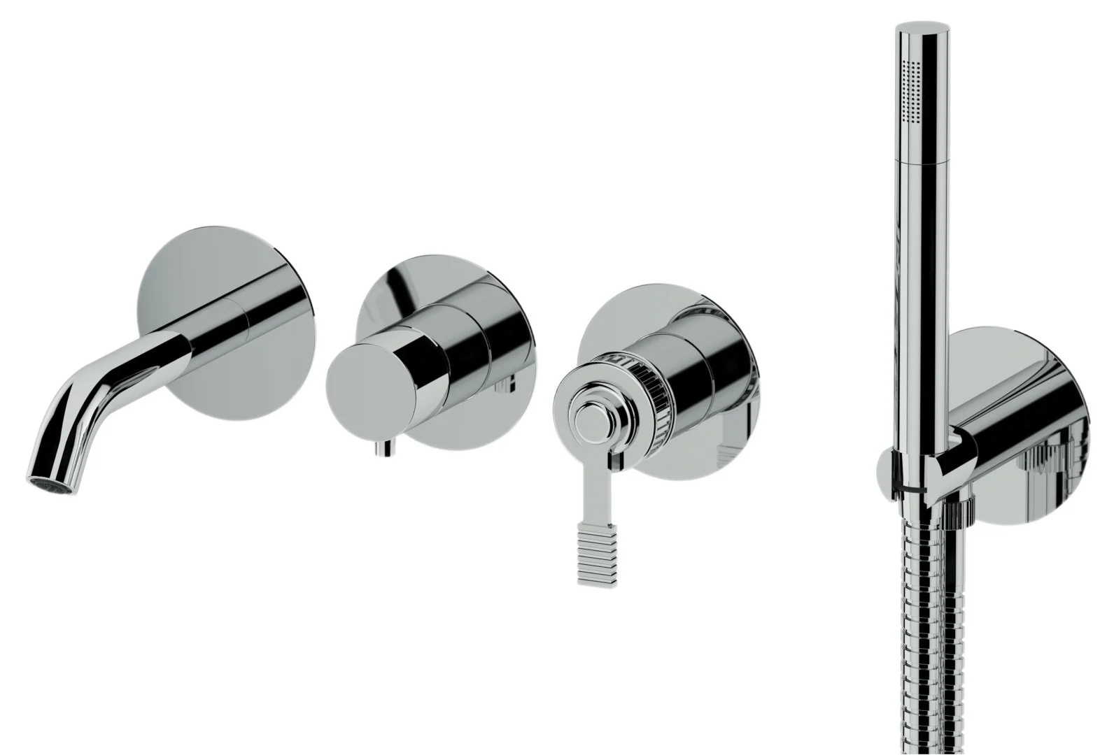 Смеситель для ванны Remer Atelier AL53D2PWB Смеситель для ванны Remer Atelier AL53D2PWB