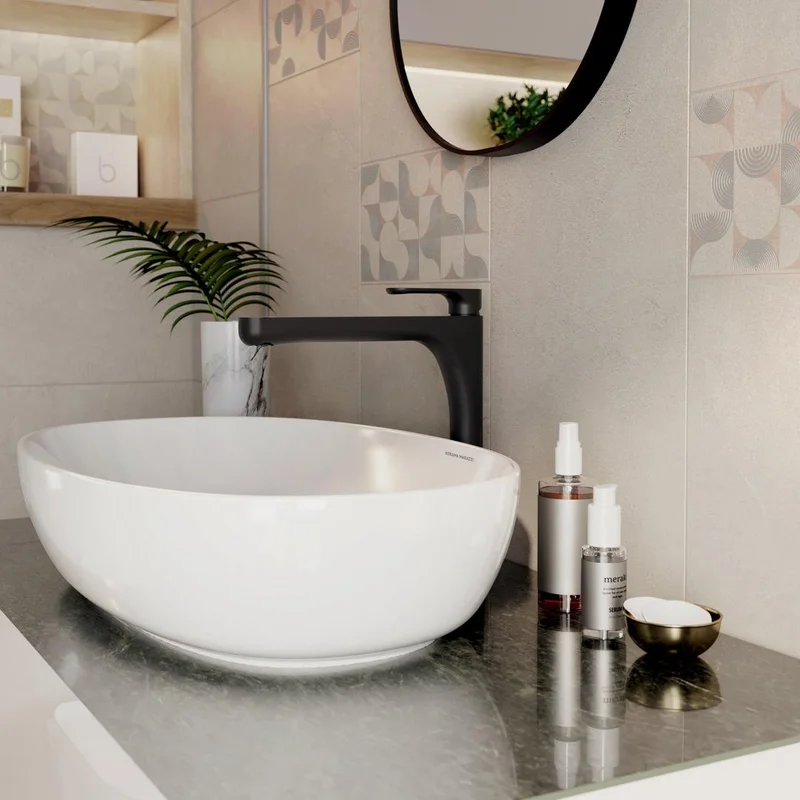 Раковина Kerama Marazzi Plaza PLR.wb.60 накладная 60, белая глянцевая — Изображение 3
