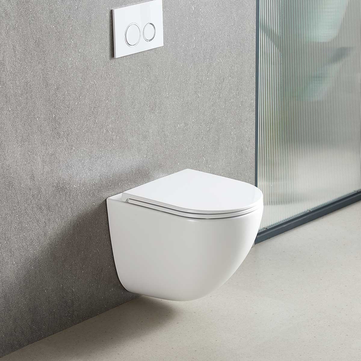 Унитаз подвесной Vincea Bien VT1-51T безободковый, цвет белый, ультратонкое soft-close сиденье Унитаз подвесной Vincea Bien VT1-51T безободковый, цвет белый, ультратонкое soft-close сиденье