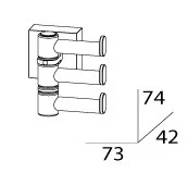 Крючок FBS Esperado ESP 047 поворотный тройной Крючок FBS Esperado ESP 047 поворотный тройной