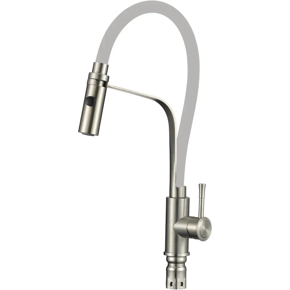 Смеситель для кухни Savol S-SUS6012-04 с гибким изливом, сатин — Изображение 1