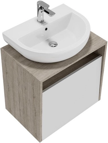 Тумба под раковину Kerama Marazzi Pro PRO.60.1\WHT подвесная 60, белая глянцевая — Изображение 4