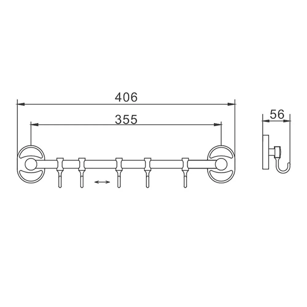 Крючок FRAP F1915-5 хром — Изображение 2