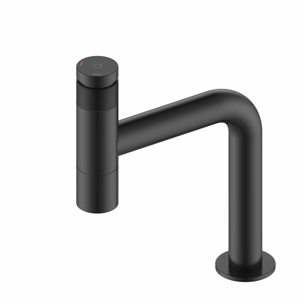 Смеситель для раковины Boheme Solo Tech 156-B Black автоматический — Изображение 1