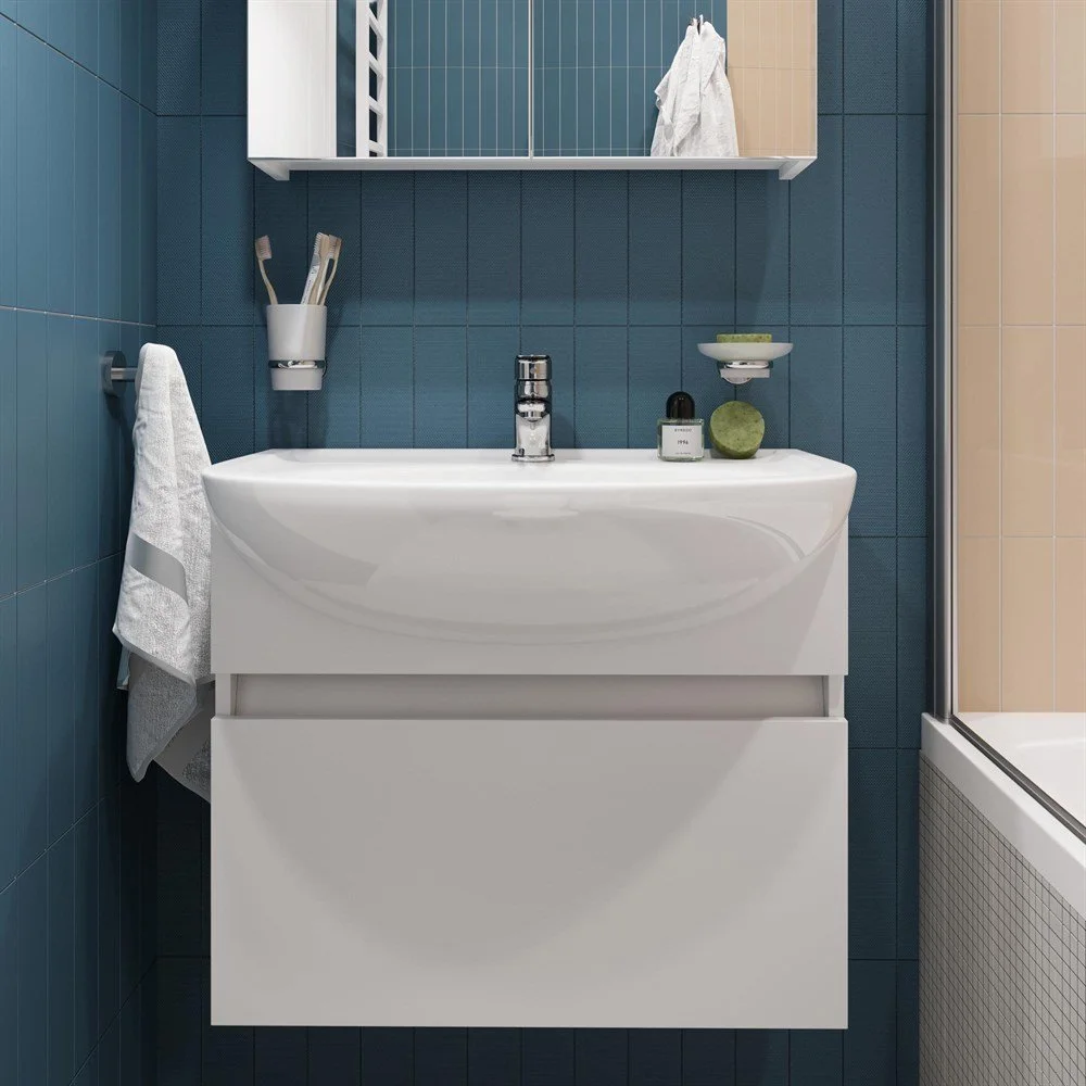 Тумба с раковиной DIWO Тула 65 подвесная, с сифоном 579828 Тумба с раковиной DIWO Тула 65 подвесная, с сифоном 579828