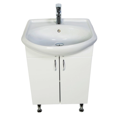 Тумба с раковиной Orange Кларис 57 Белая Kl-55TUW+RA Тумба с раковиной Orange Кларис 57 Белая Kl-55TUW+RA