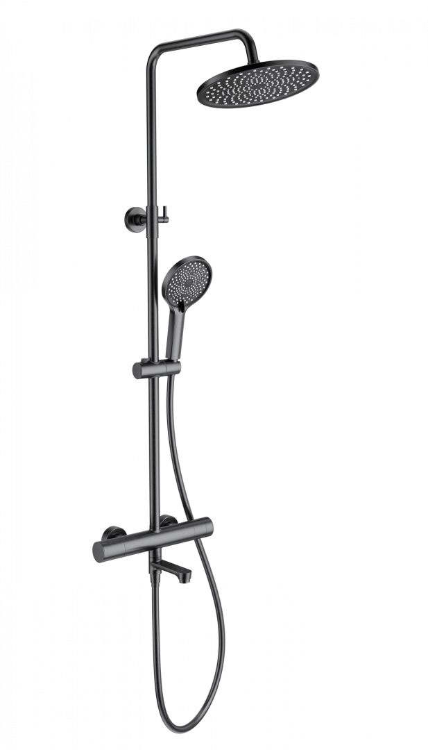 Душевая система Wonzon & Woghand с термостатом, темный графит (WW-B3069-BGG) Душевая система Wonzon & Woghand с термостатом, темный графит (WW-B3069-BGG)