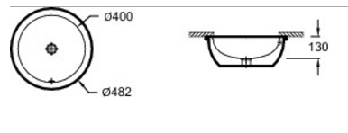 Раковина Jacob Delafon Vox EYK102-00 48 Раковина Jacob Delafon Vox EYK102-00 48