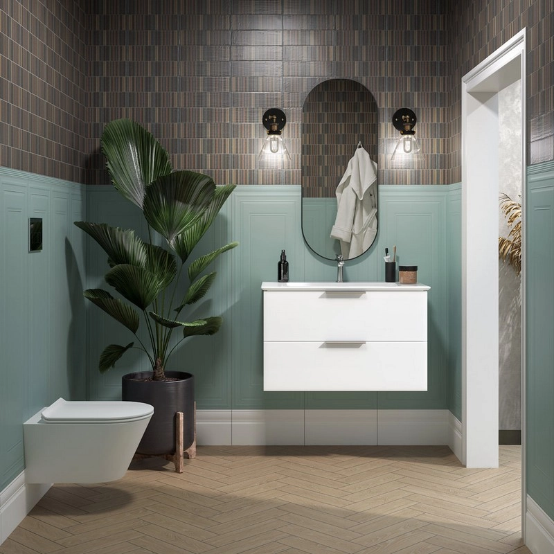 Тумба под раковину Kerama Marazzi Piano Forte PI.F.85\WHT подвесная 85 см, белый глянцевый — Изображение 5