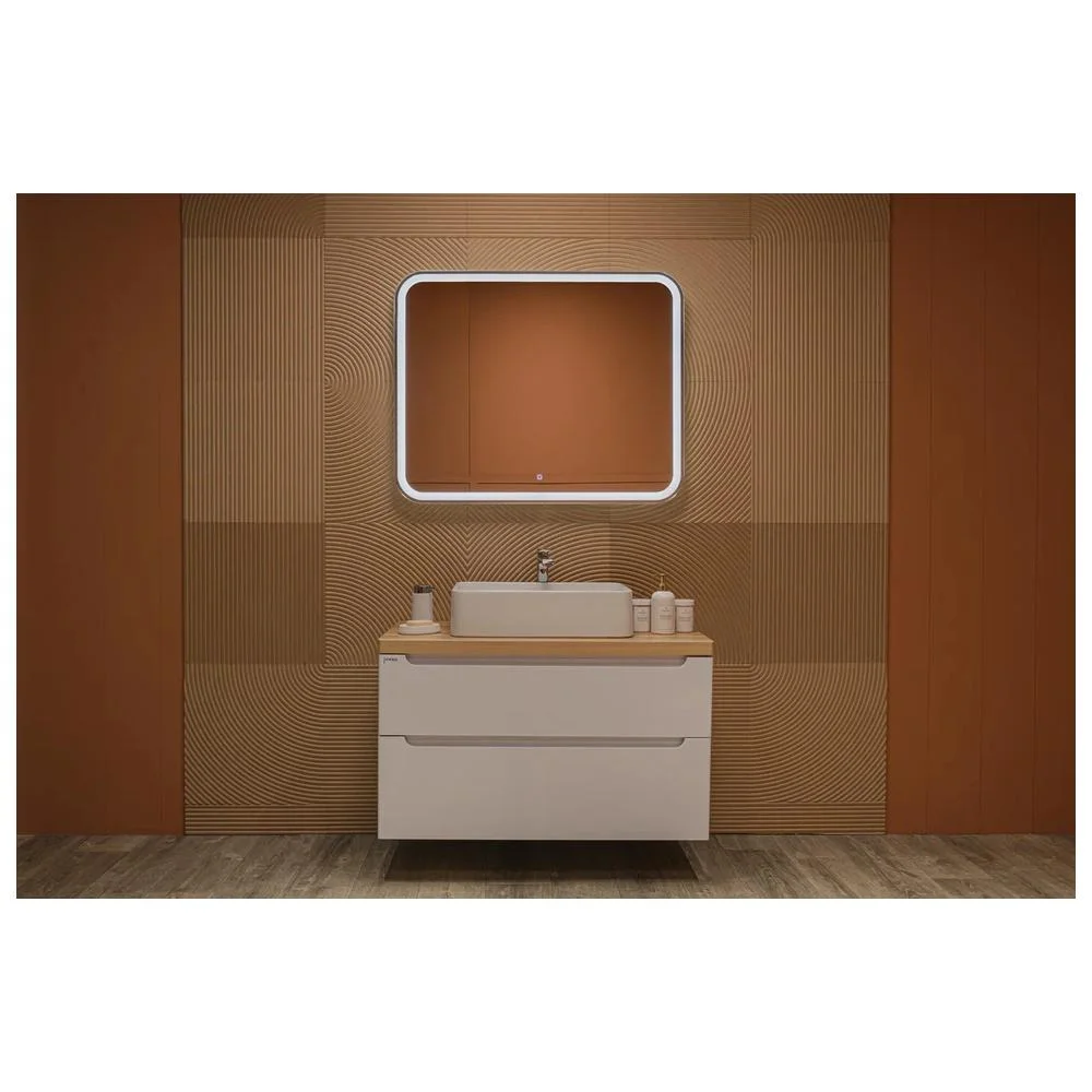 Зеркало Silver Mirrors Stiv neo-S 1000х800 LED-00002887 cенсорный выключатель бегущая подсветка — Изображение 4