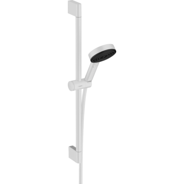 Душевой гарнитур Hansgrohe 105 3jet Relaxation EcoSmart cо штангой 65 см. 24161700, матовый белый Душевой гарнитур Hansgrohe 105 3jet Relaxation EcoSmart cо штангой 65 см. 24161700, матовый белый