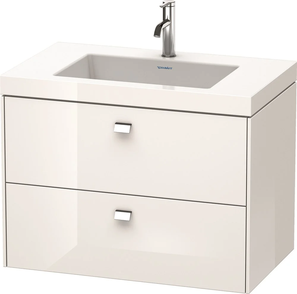 Тумба с раковиной Duravit Brioso BR4606O1022 80 см белый глянцевый Тумба с раковиной Duravit Brioso BR4606O1022 80 см белый глянцевый