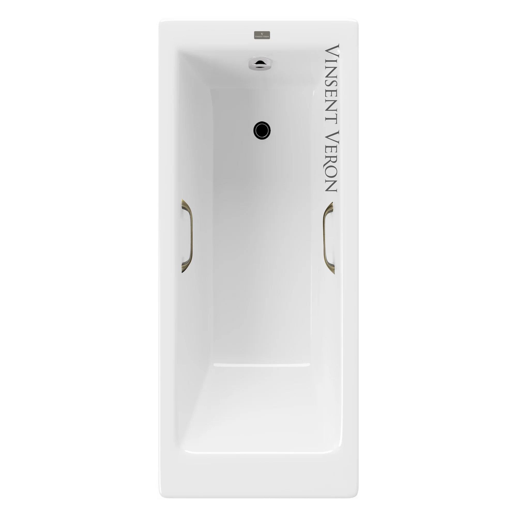 Ванна чугунная Vinsent Veron Tampa 170x70x42 VTP1707042H/VH0012BR с бронзовыми ручками Ванна чугунная Vinsent Veron Tampa 170x70x42 VTP1707042H/VH0012BR с бронзовыми ручками