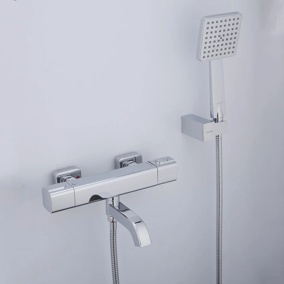 Смеситель для ванны GAPPO G3291 с термостатом, хром — Изображение 14