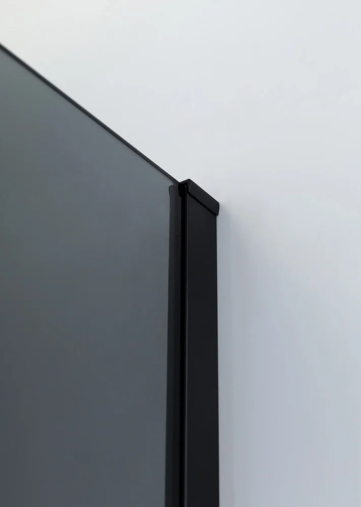 Душевой уголок CEZARES SLIDER-A-2-80/90-GRIGIO-NERO 80-90x80-90см стекло тонированное (графит), профиль черный — Изображение 2