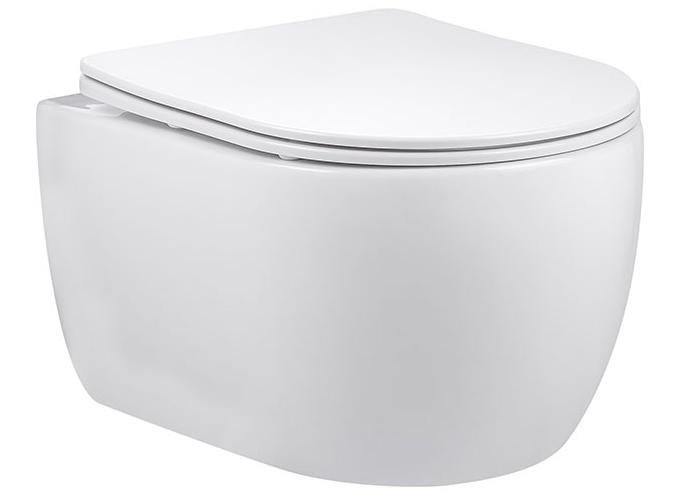 Унитаз подвесной Vincea Evo VT1-34S белый, ультратонкое сиденье soft-close Унитаз подвесной Vincea Evo VT1-34S белый, ультратонкое сиденье soft-close