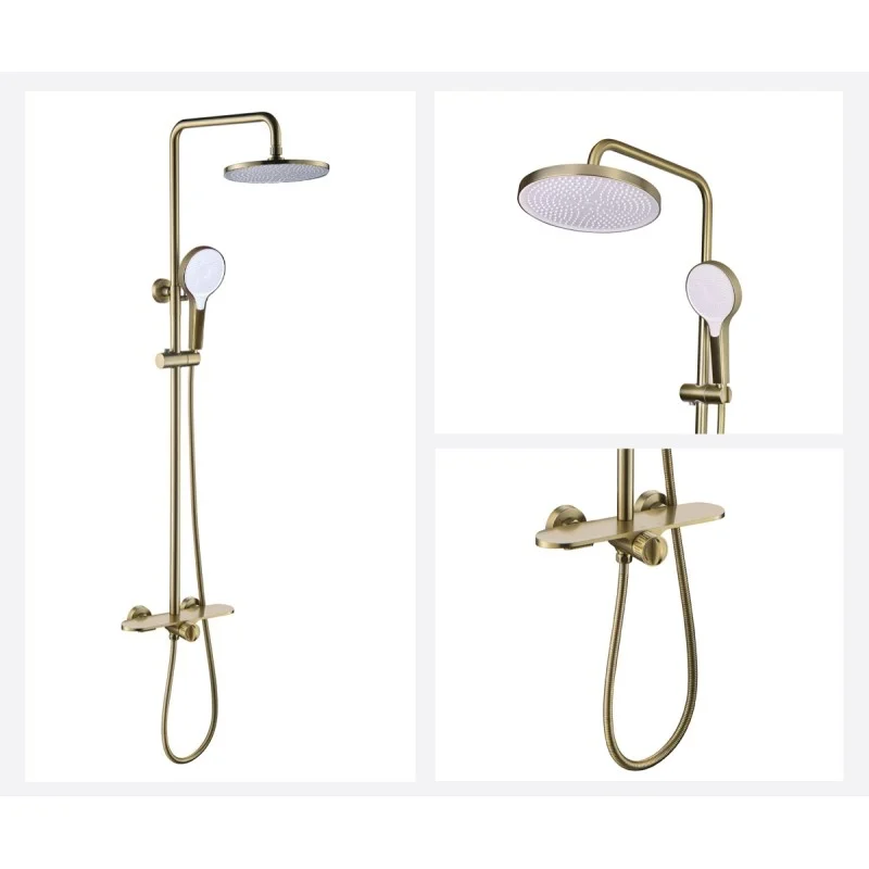 Душевая система Bronze de Luxe ICON 80112CG золото матовое — Изображение 9