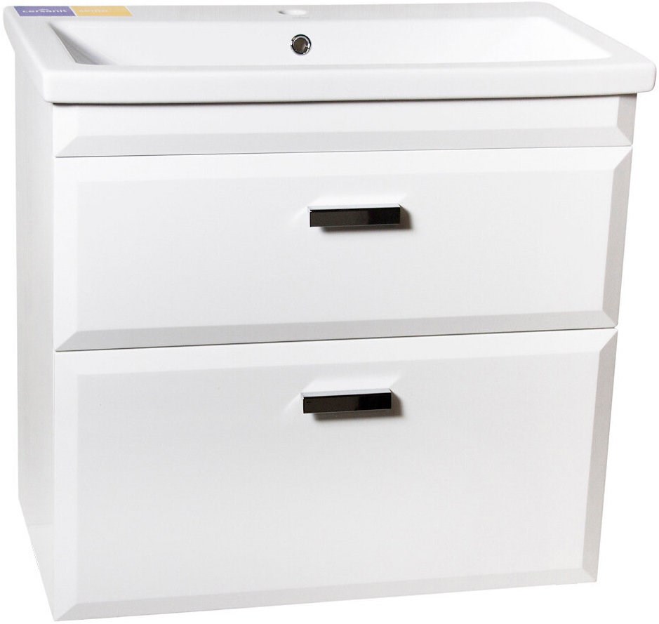 Тумба под раковину Style Line Лотос 80, Комо 80, Люкс белая, PLUS СС-00000366 Тумба под раковину Style Line Лотос 80, Комо 80, Люкс белая, PLUS СС-00000366