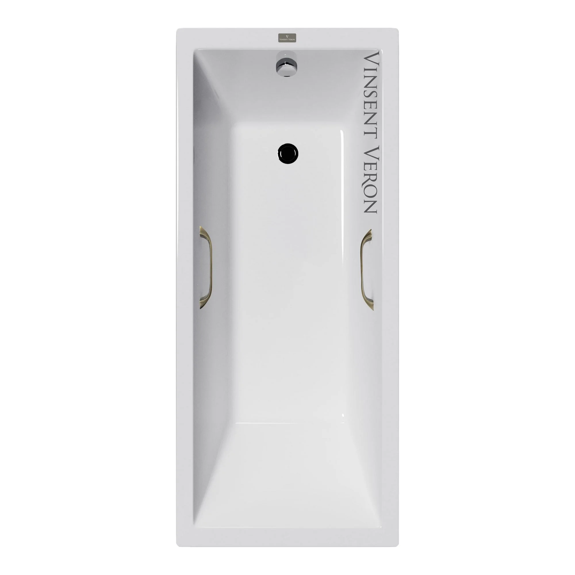 Ванна чугунная Vinsent Veron Square 170x75x45 VSQ1707545H/VH0012BR с бронзовыми ручками Ванна чугунная Vinsent Veron Square 170x75x45 VSQ1707545H/VH0012BR с бронзовыми ручками