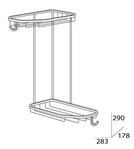 Полка FBS Ryna RYN 013 2-х ярусная Полка FBS Ryna RYN 013 2-х ярусная