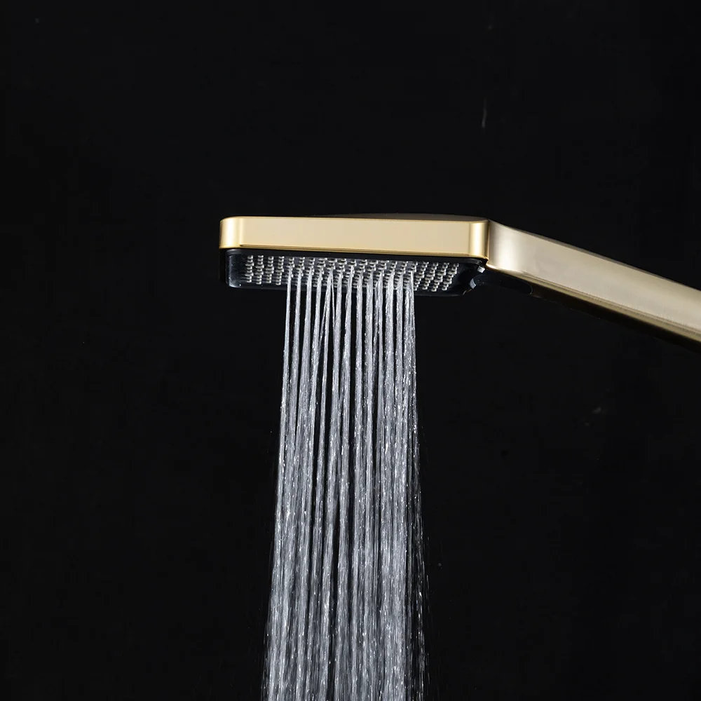 Душевая система FRAP F7176-3 встраиваемая, золотой сатин — Изображение 7