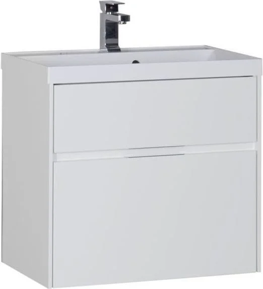 Тумба с раковиной Aquanet Латина 70 белый (2 ящика) 00212835 Тумба с раковиной Aquanet Латина 70 белый (2 ящика) 00212835