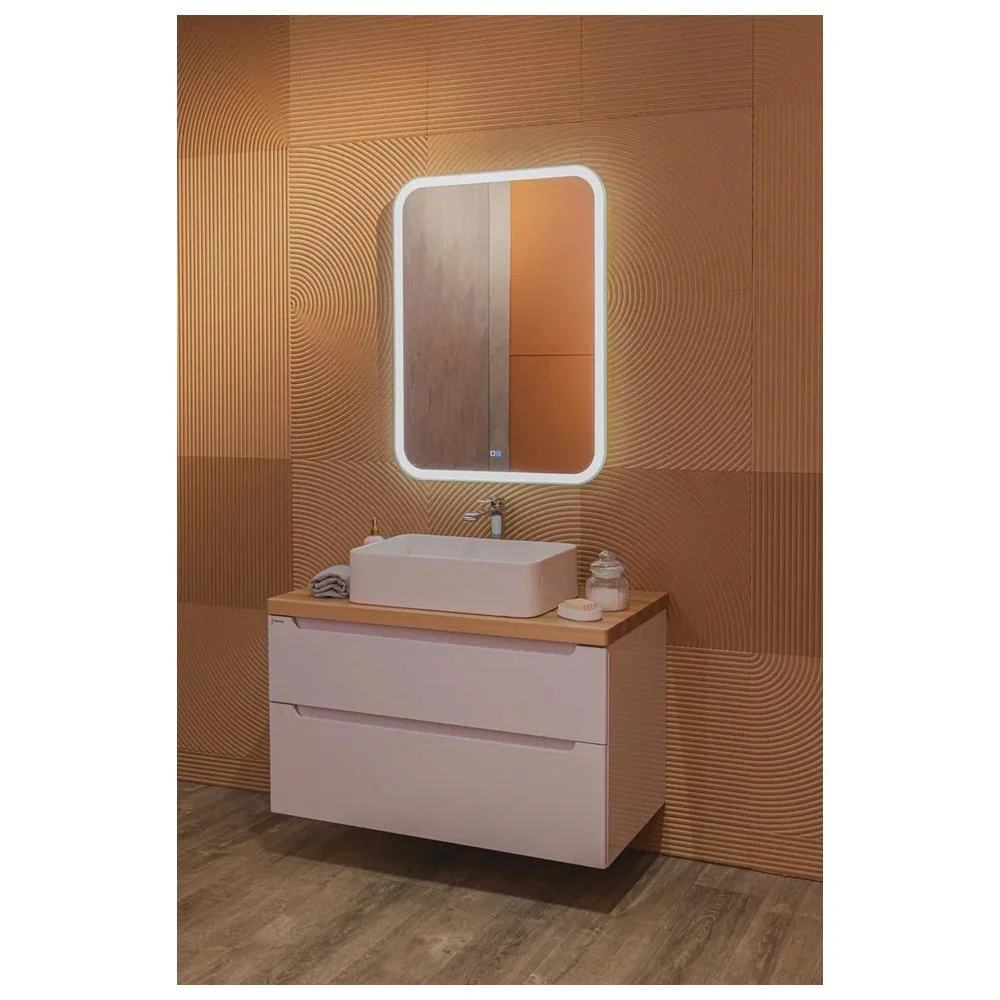 Зеркало Silver Mirrors Стив 685х915 LED-00002344 вертикальный подогрев сенсорный выключатель — Изображение 6