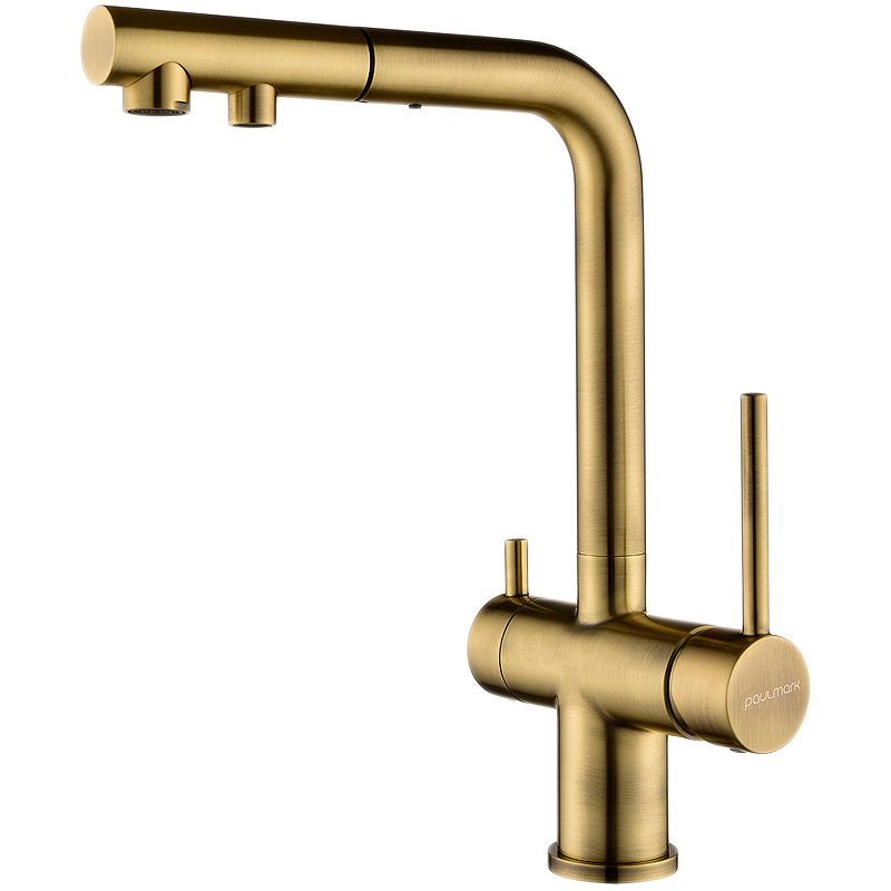 Смеситель для кухни Paulmark SERPENTINE бронза Se213222-BR Смеситель для кухни Paulmark SERPENTINE бронза Se213222-BR