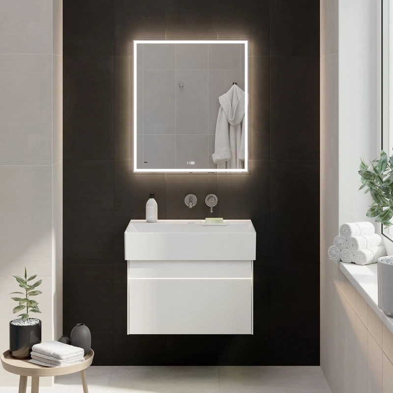 Тумба под раковину Kerama Marazzi Logica LOG.70.2\WHT подвесная 70 см, белоснежный — Изображение 7