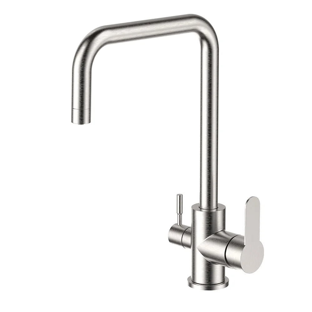 Смеситель для кухни FRAP F43801 с подключением к фильтру, сатин — Изображение 1