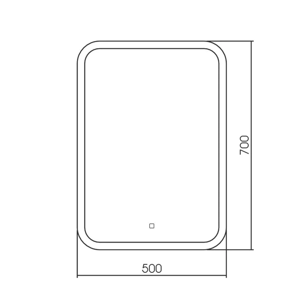 Зеркало Silver Mirrors Stiv-Lite 500х700 LED-00002729 подсветка cенсорный выключатель — Изображение 2