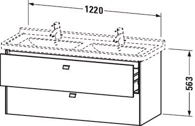 Тумба под раковину Duravit Brioso BR414402222 напольная 122 см белая Тумба под раковину Duravit Brioso BR414402222 напольная 122 см белая