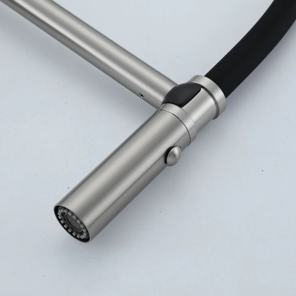 Смеситель для кухни GAPPO G4098-25 с гибким изливом, сатин — Изображение 9
