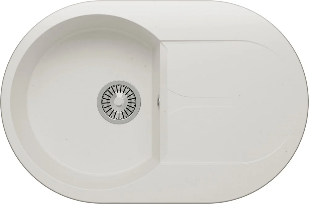 Кухонная мойка Polygran ATOL-760 №36 Белый Хлопок 679030 Кухонная мойка Polygran ATOL-760 №36 Белый Хлопок 679030