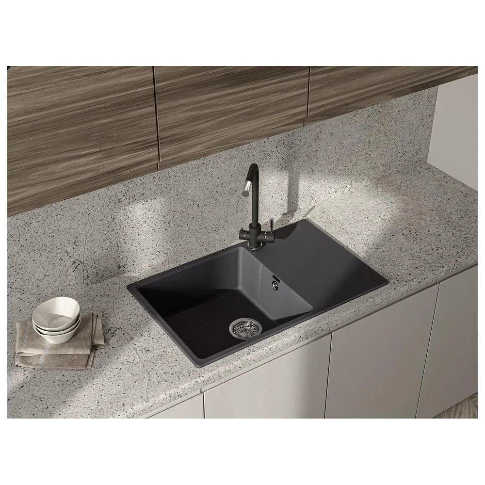 Кухонная мойка GranFest URBAN 678L черный — Изображение 3